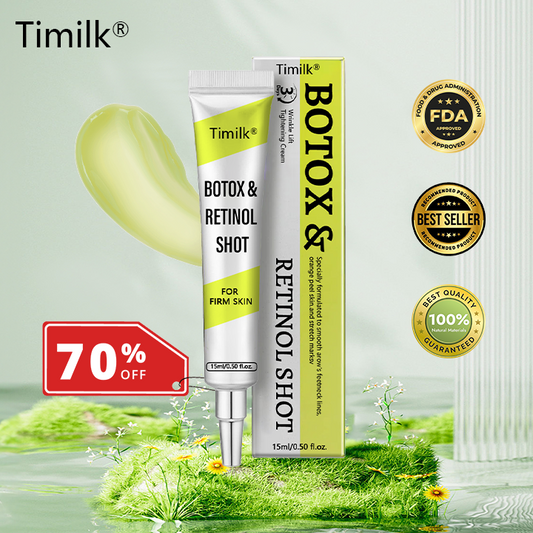 [🔥Last Day 80% OFF] Timilk® Botox & Retinol Shot – Smoother-Looking Skin for Deep Lines, Sagging Jowls & Puffy Eyes