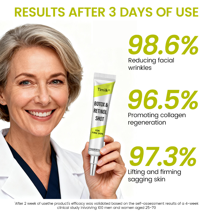 [🔥Last Day 80% OFF] Timilk® Botox & Retinol Shot – Smoother-Looking Skin for Deep Lines, Sagging Jowls & Puffy Eyes